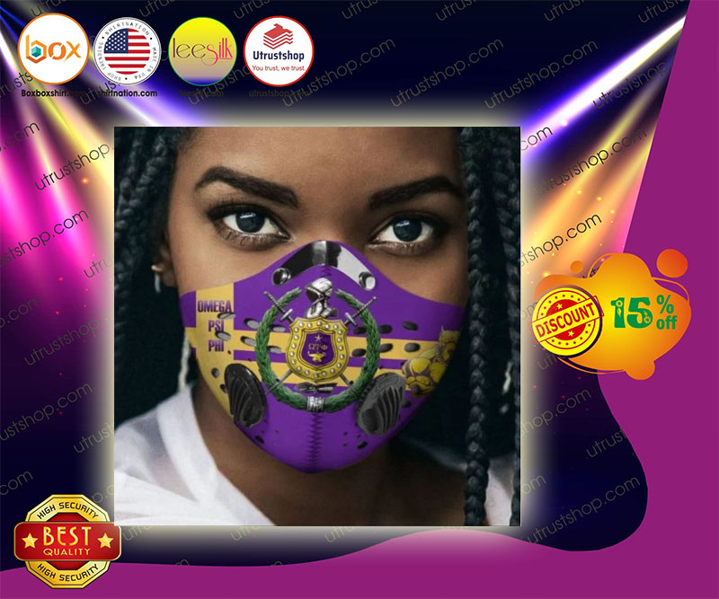 Omega Psi Phi filter face mask 2