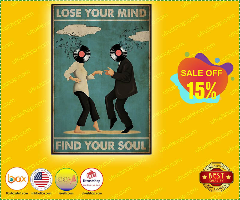 Pulp fiction lose your mind find your soul poster 4