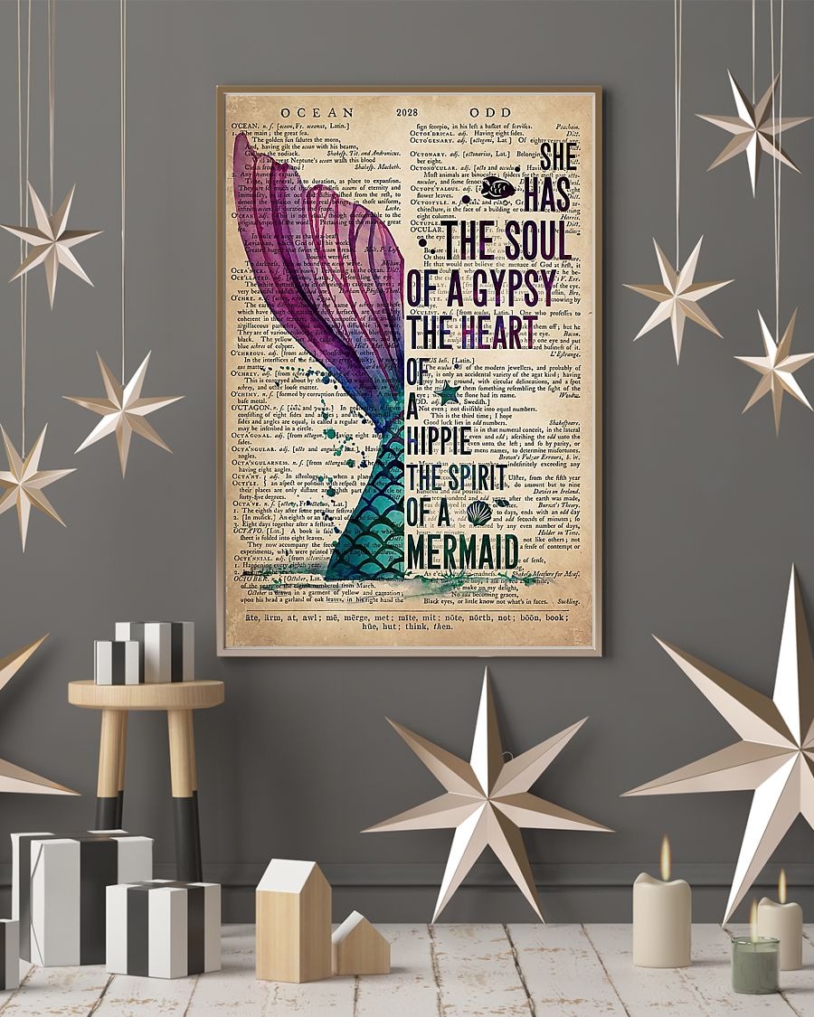 She has the soul of a gypsy the heart of a hippie the spirit of a mermaid poster 5