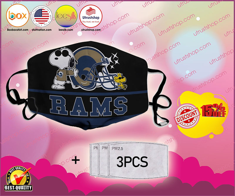 Snoopy Los Angeles Rams Face Mask 5