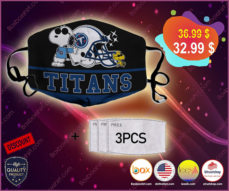 Snoopy Tennessee Titans Face Mask 2