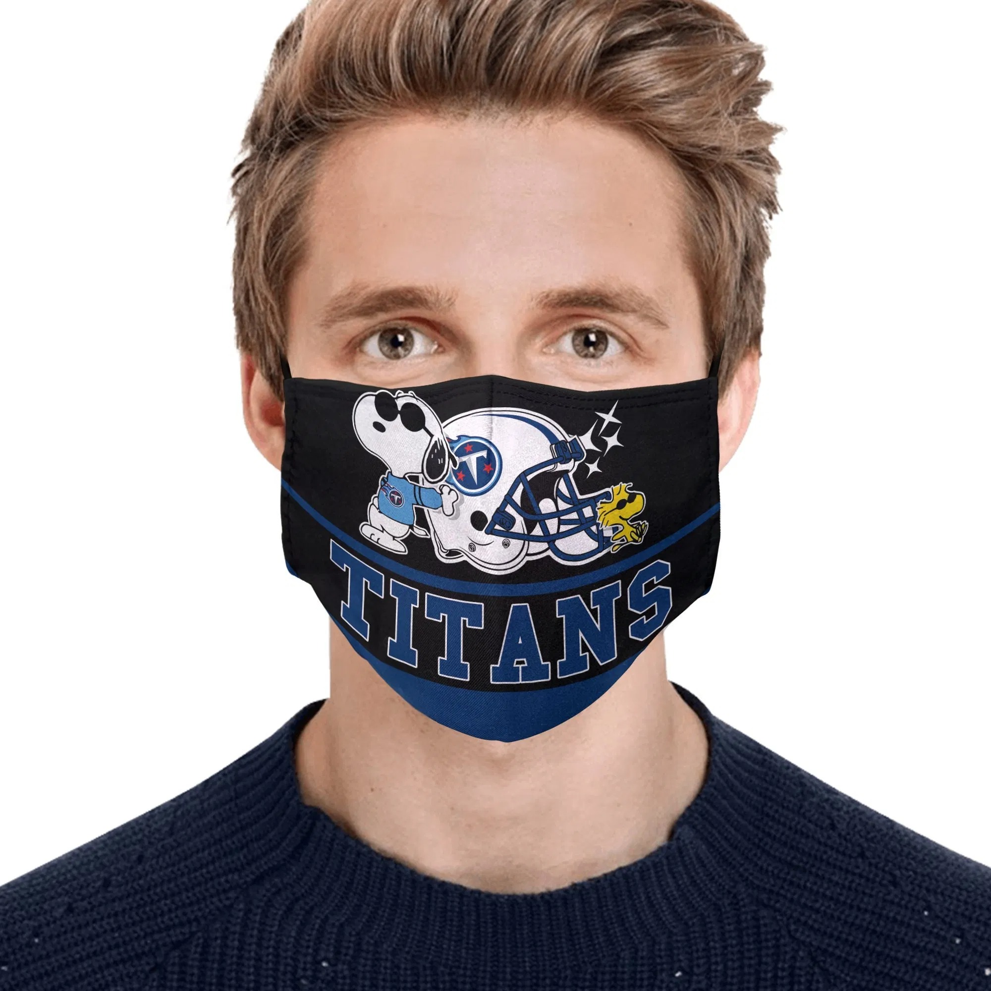 Snoopy Tennessee Titans Face Mask 3