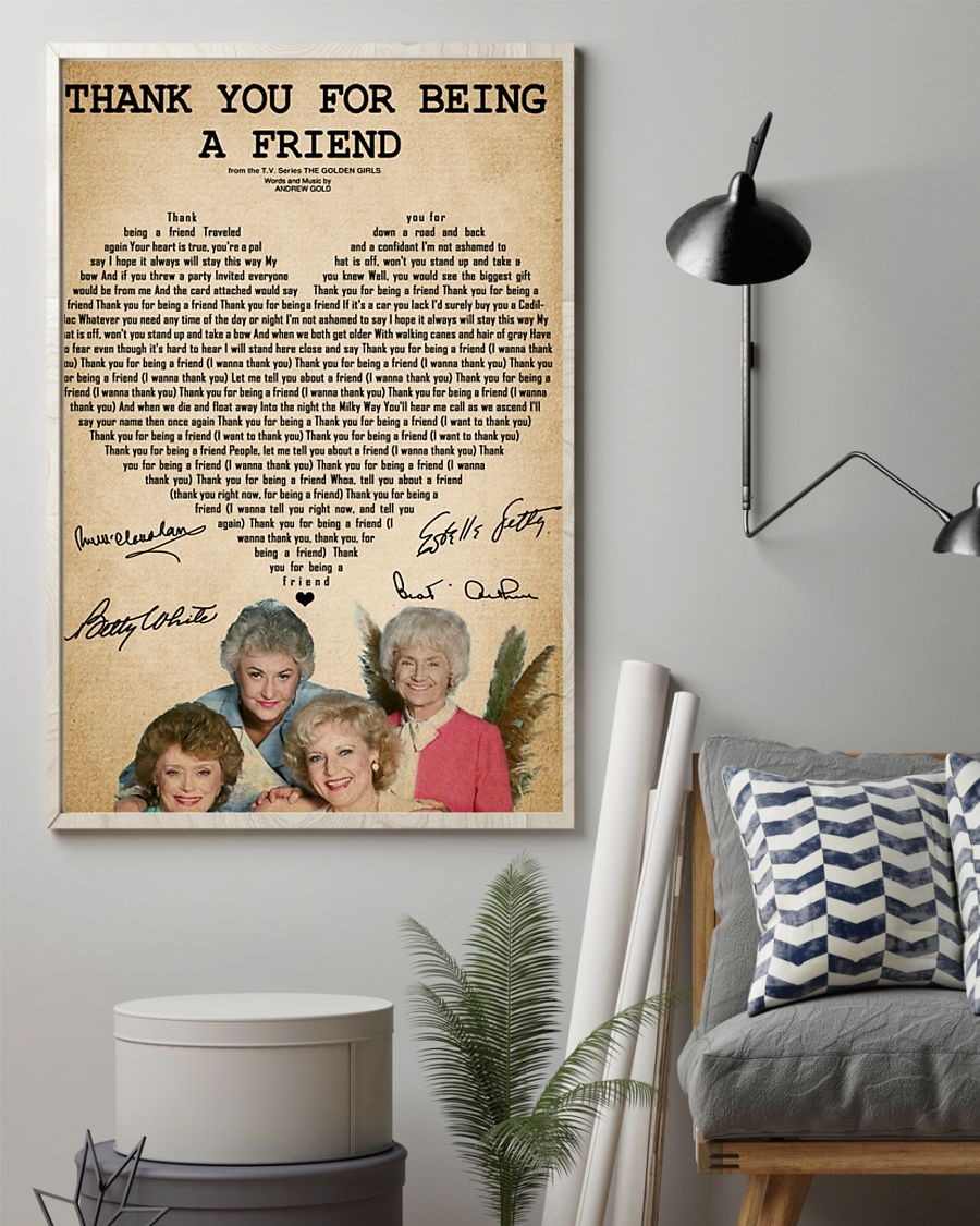 The golden girls thank you for being a friend poster 3