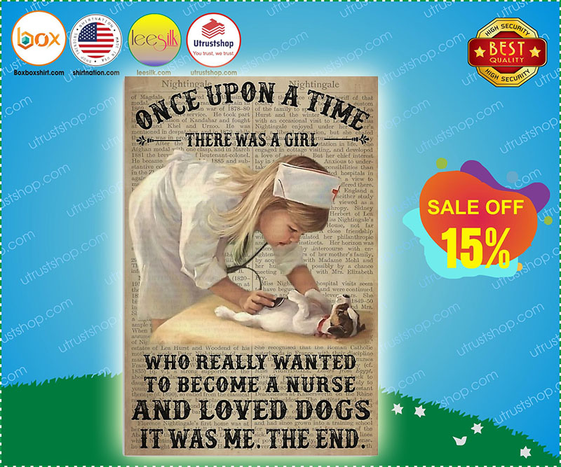There was a girl who become nurse and love dog poster 5
