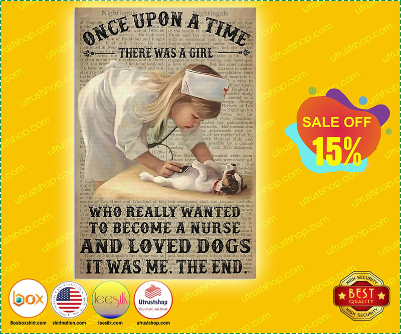 There was a girl who become nurse and love dog poster 4