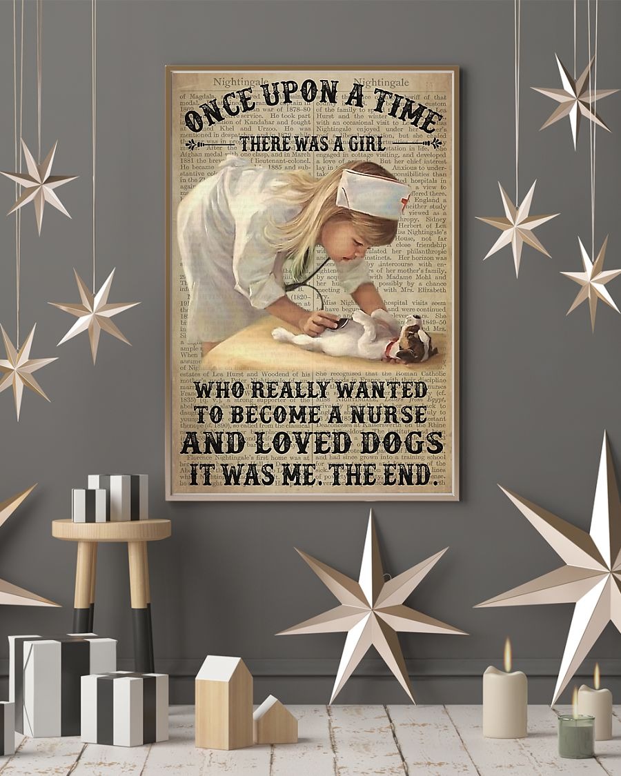 There was a girl who become nurse and love dog poster 3