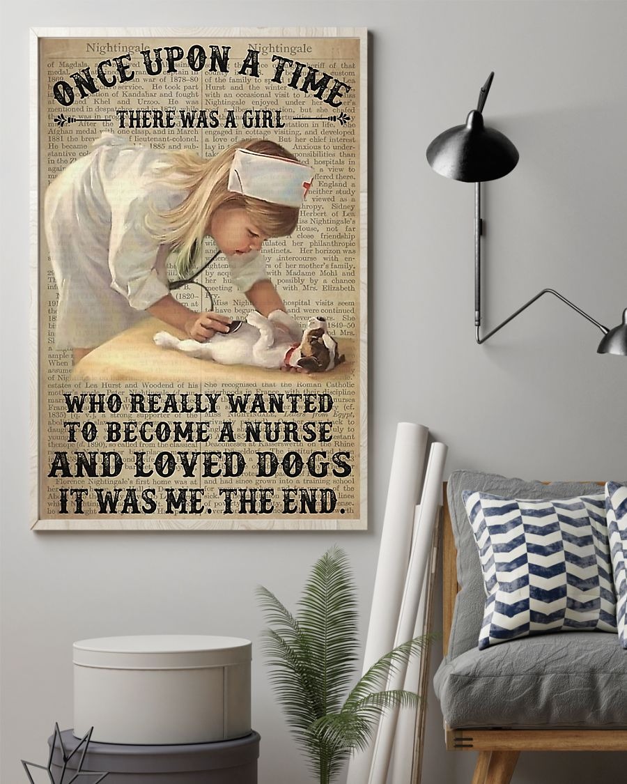 There was a girl who become nurse and love dog poster 4