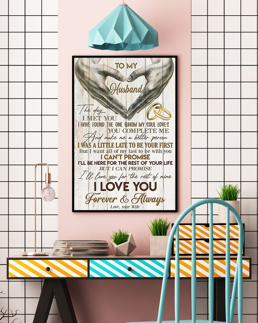 To my husband I love you forever and always poster 2