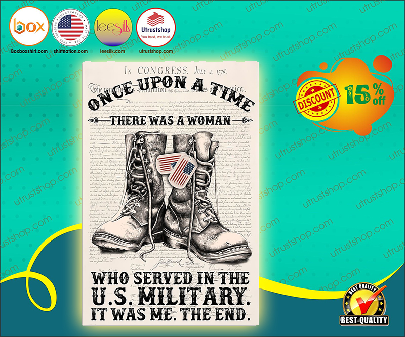 Once upon a time there was a woman who served in the US military poster 5