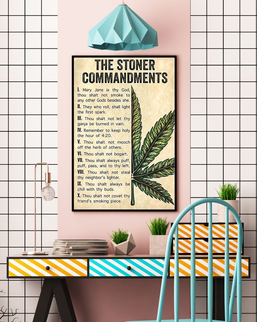 Weed the stoner commandments poster 5