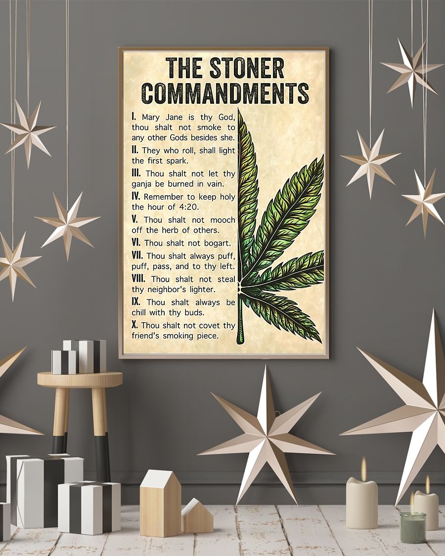 Weed the stoner commandments poster 4