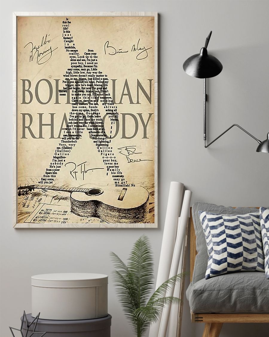 Bohemian rhapsody lyrics poster 1