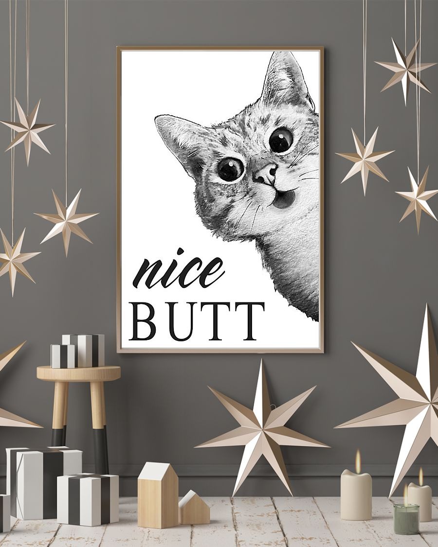 Cat nice butt poster 8