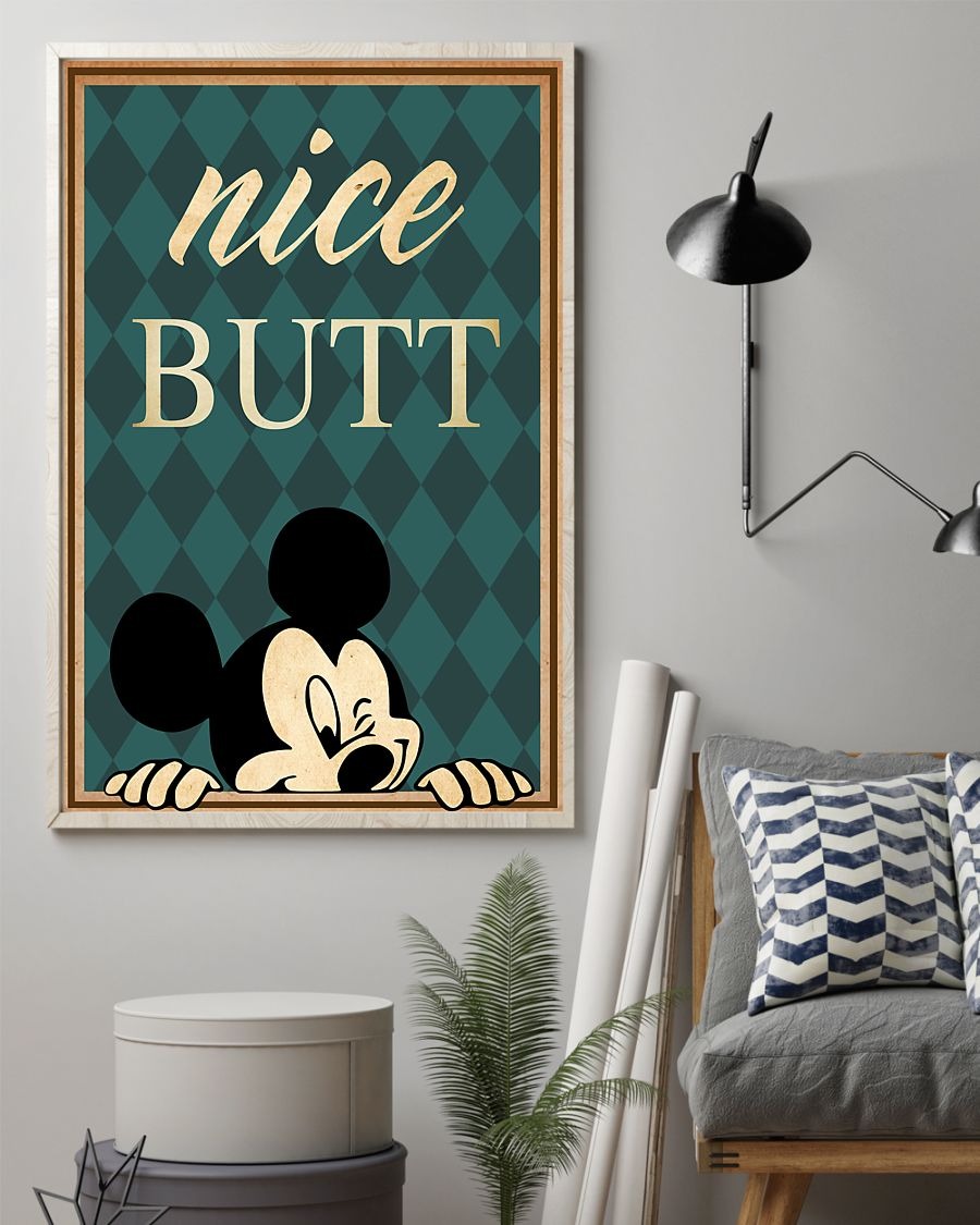 Mickey mouse nice butt poster