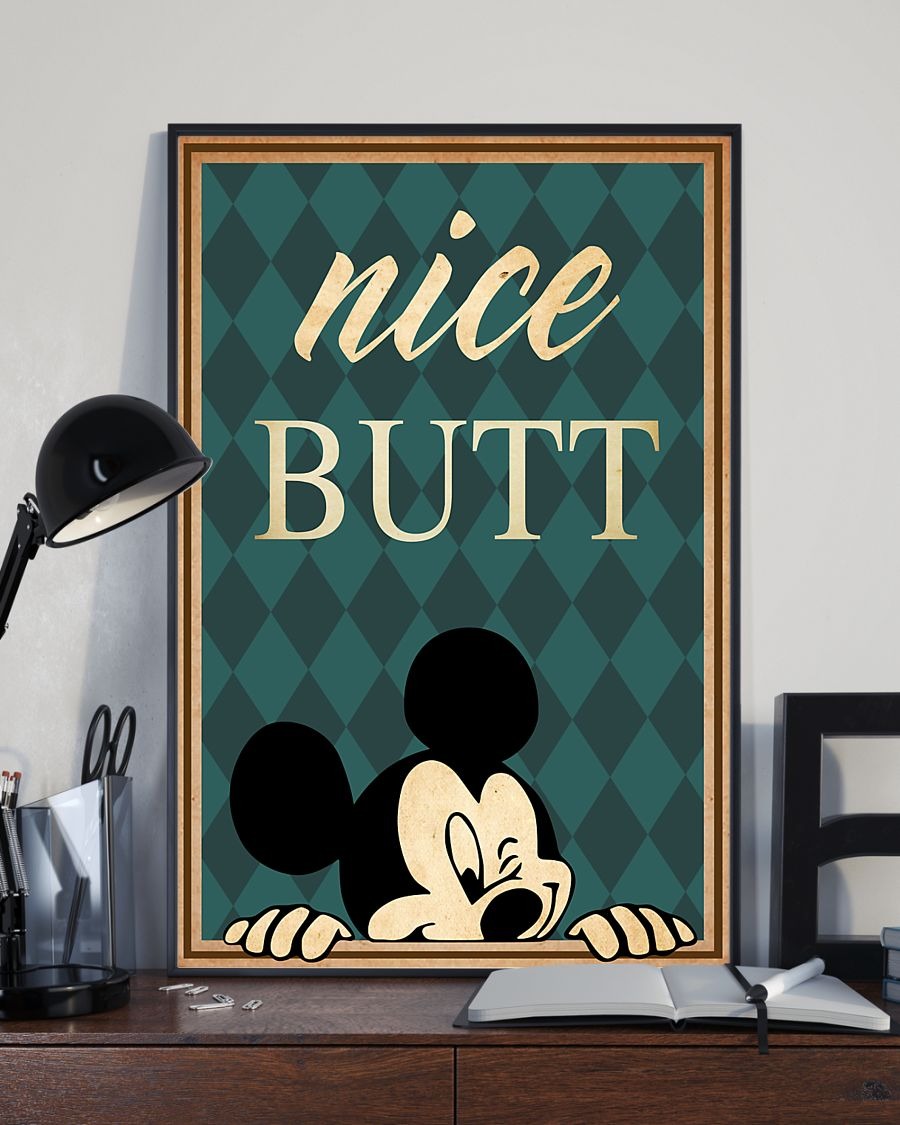 Mickey mouse nice butt poster