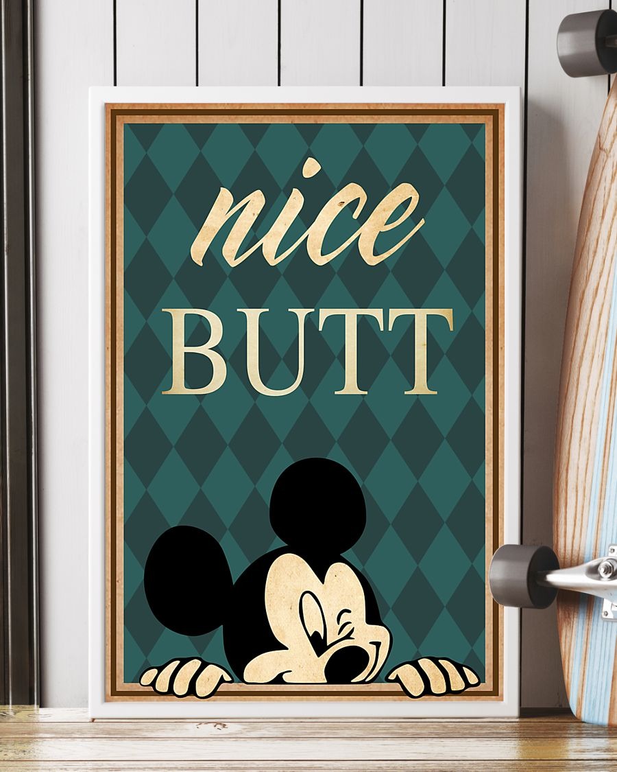 Nice butt mickey mouse poster