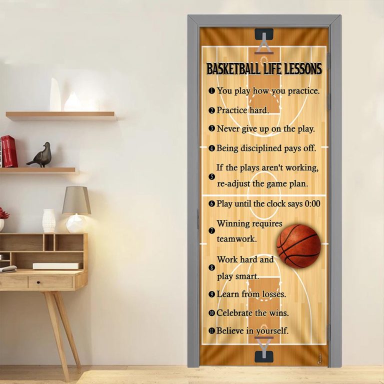 Basketball Life Lessons Door Cover