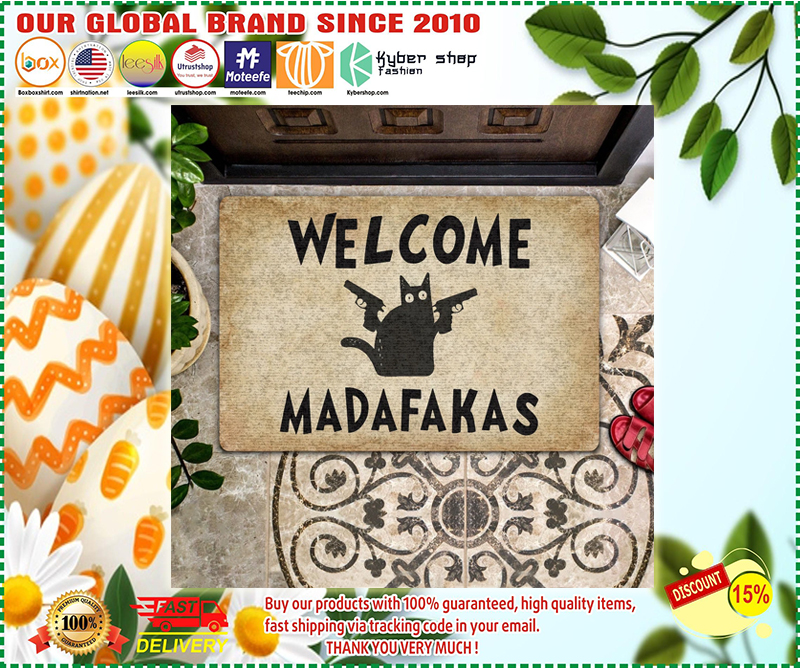 Cat Welcome madafakas doormat 3