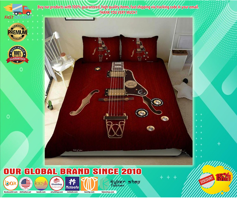 Electric guitar bedding set 4