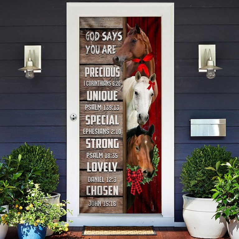 God says you are horses door cover
