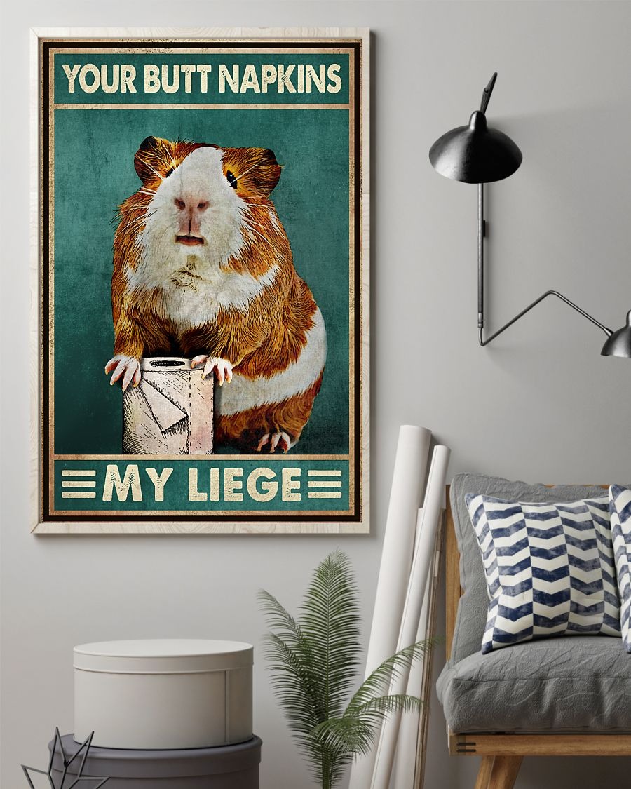Hamster your butt napkins my leige poster