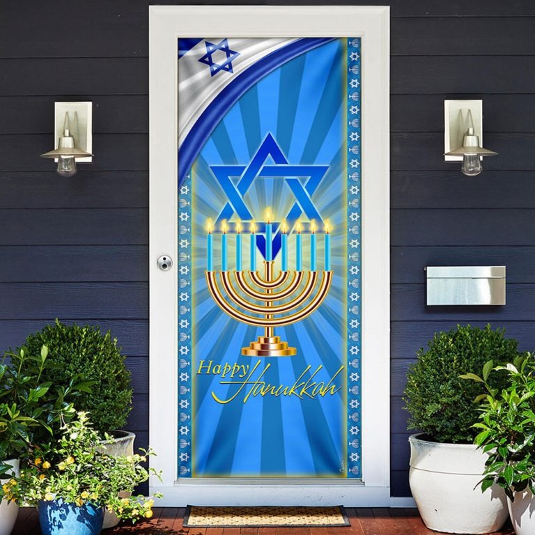 Happy hanukkah door cover
