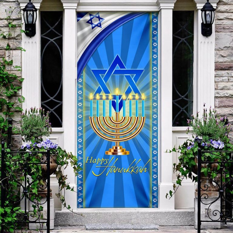 Happy hanukkah door cover