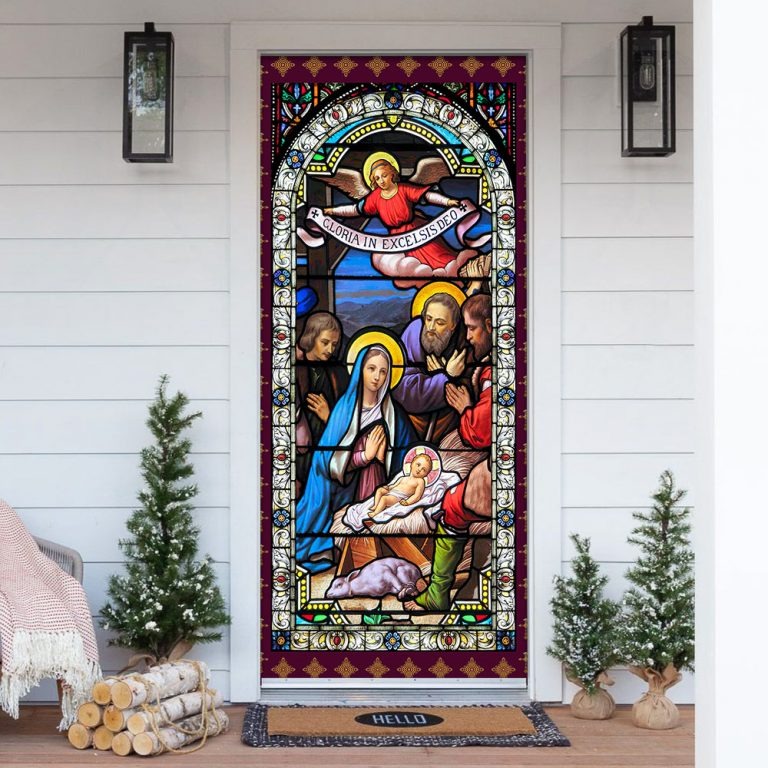 Jesus christ family cloria in excelsisdeo door cover