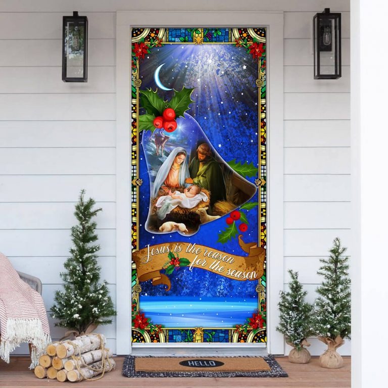 Jesus is the reason for the season door cover