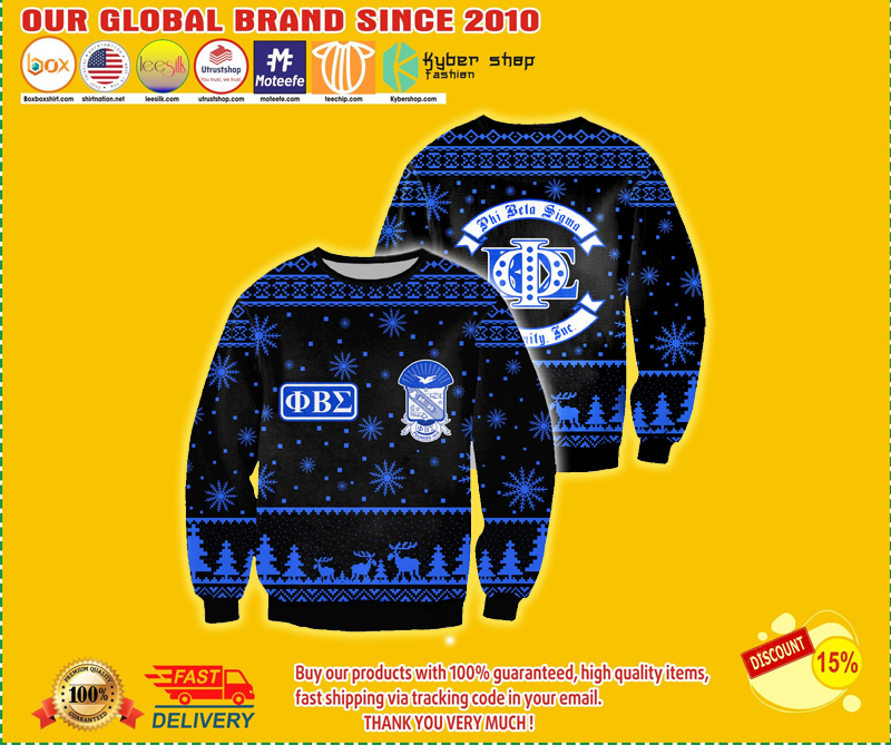 PHI BETA SIGMA FOUNDED 1914 UGLY CHRISTMAS SWEATER 4