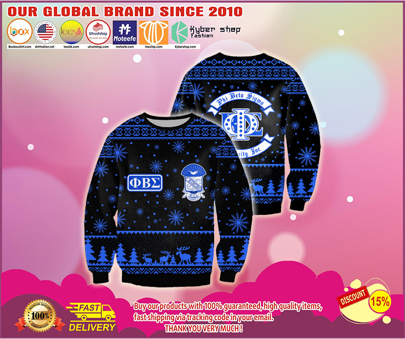 PHI BETA SIGMA FOUNDED 1914 UGLY CHRISTMAS SWEATER 3