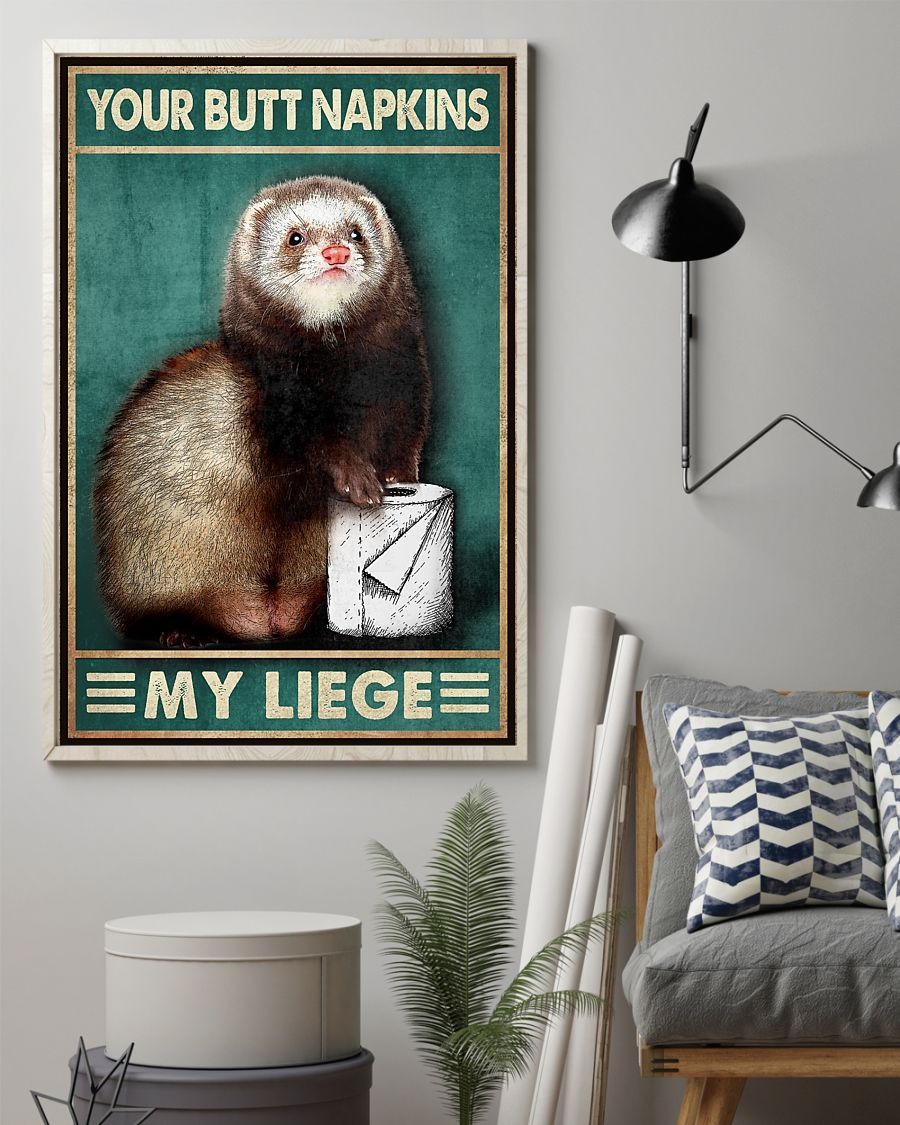 Raccoon your butt napkins my liege poster