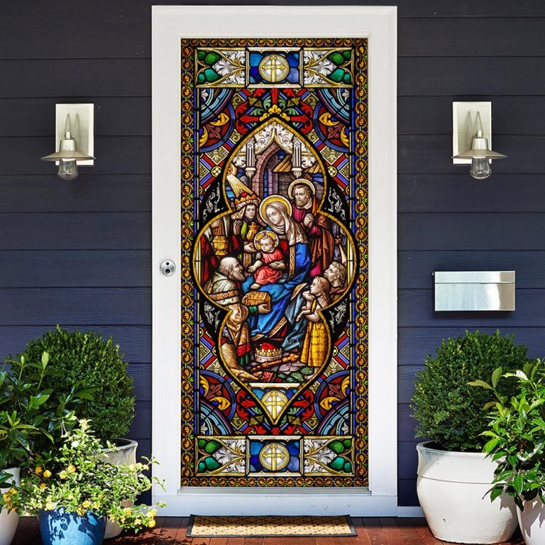 The holy family door cover