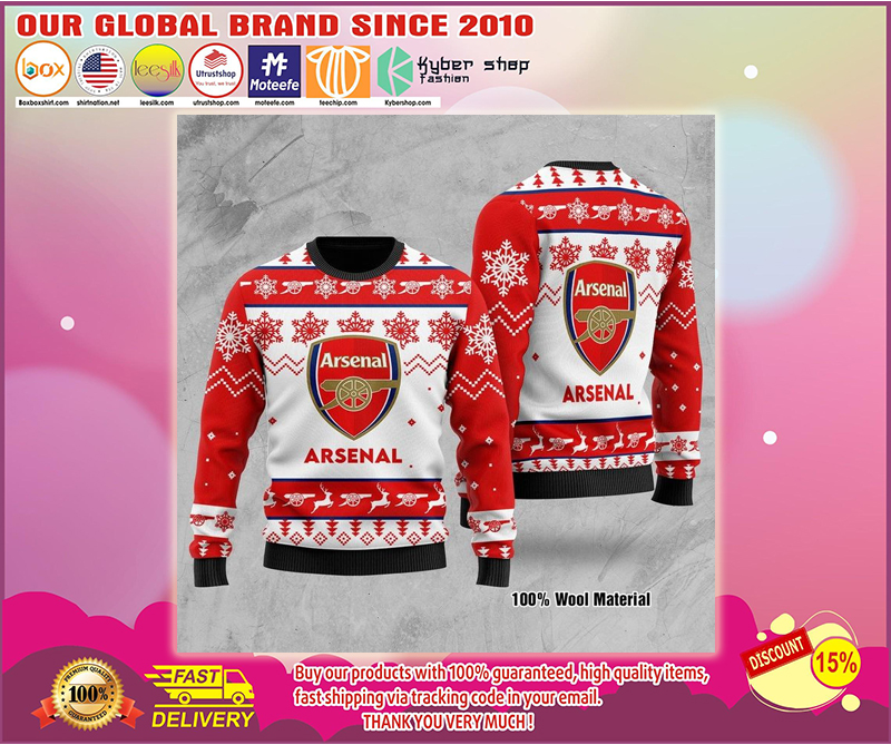 Arsenal ugly christmas sweater