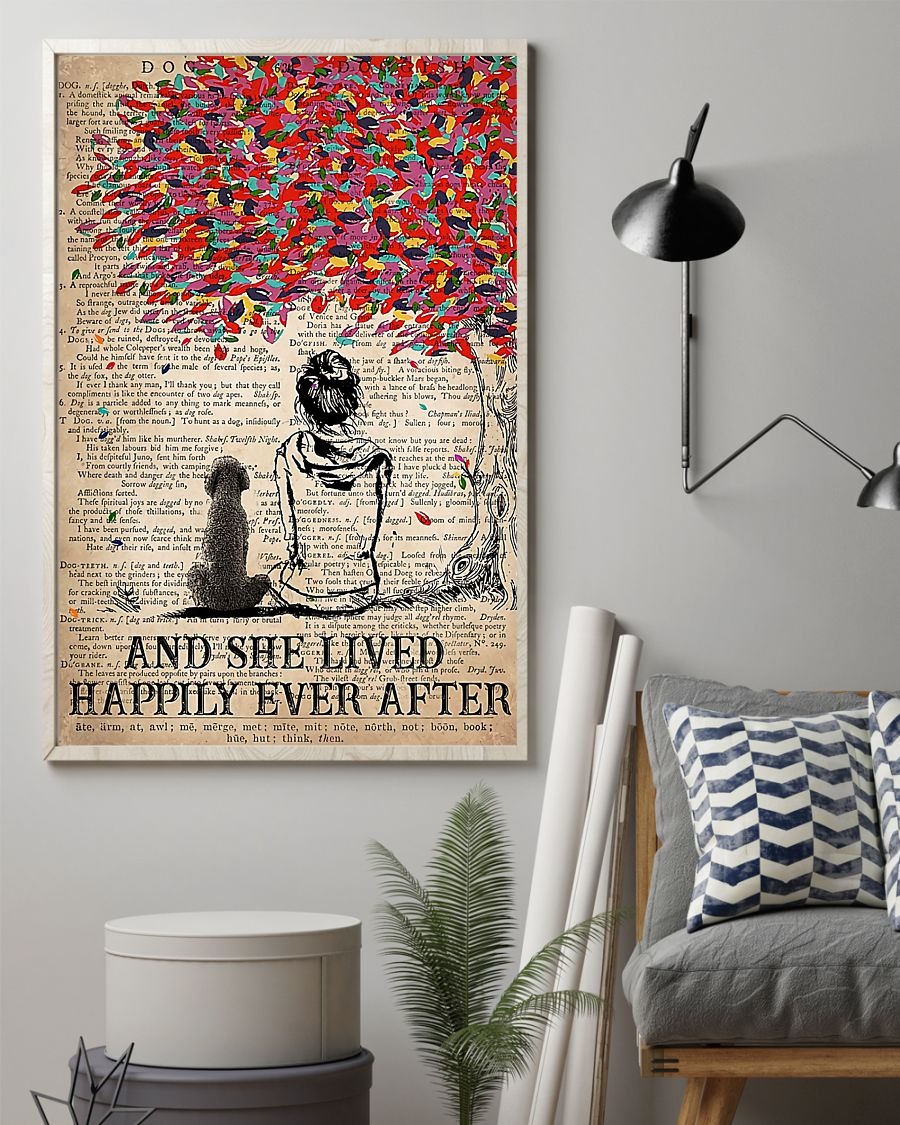 Goldendoodle and she lived happily ever after poster
