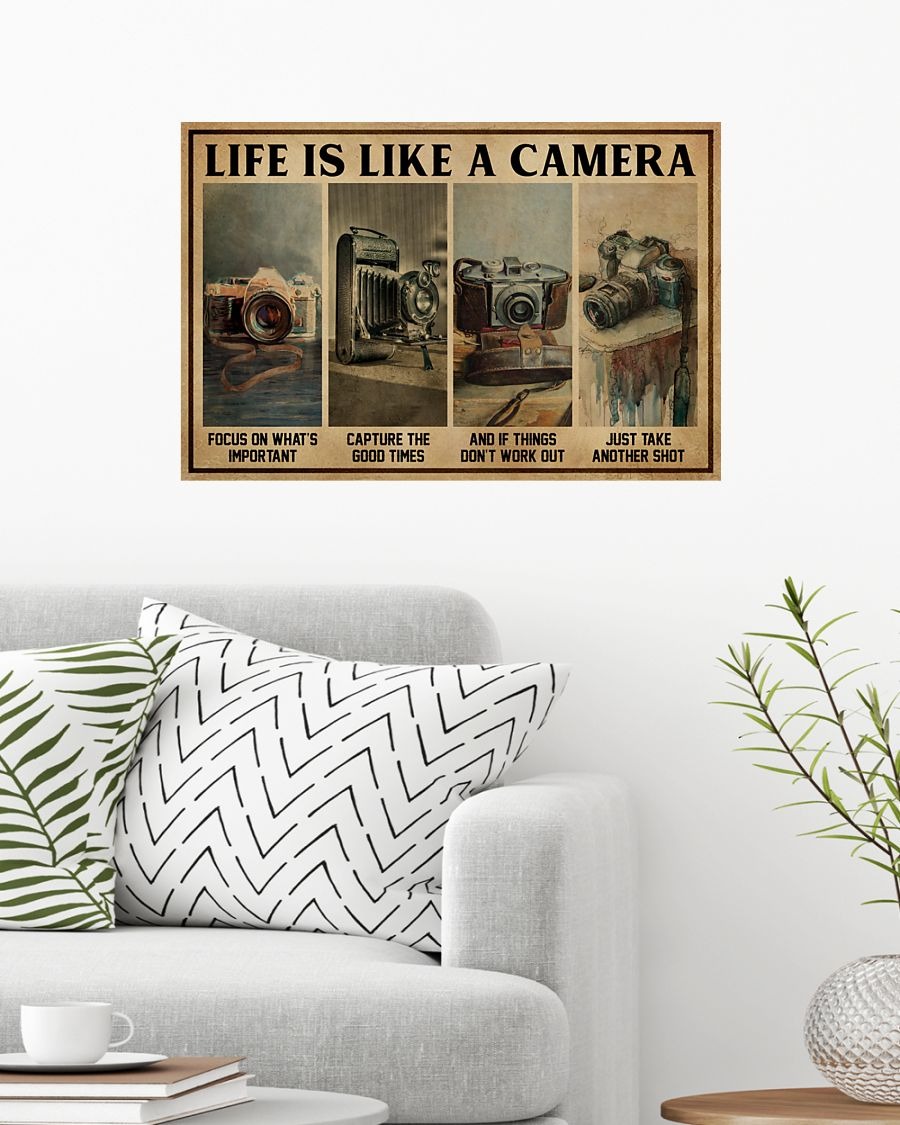 Life is like a camera poster