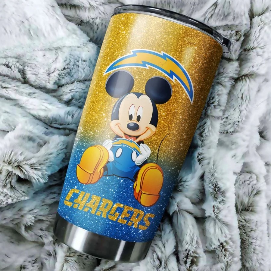 Mickey Los Angeles Chargers custom name tumbler