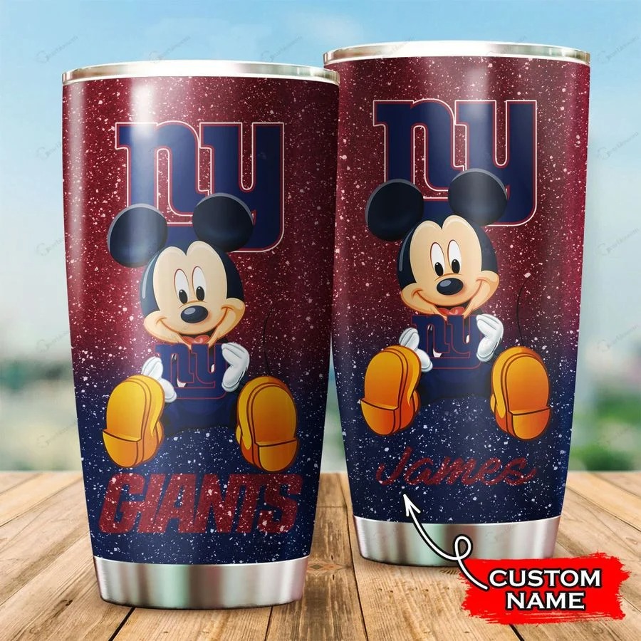 Mickey New York Giants custom name tumbler