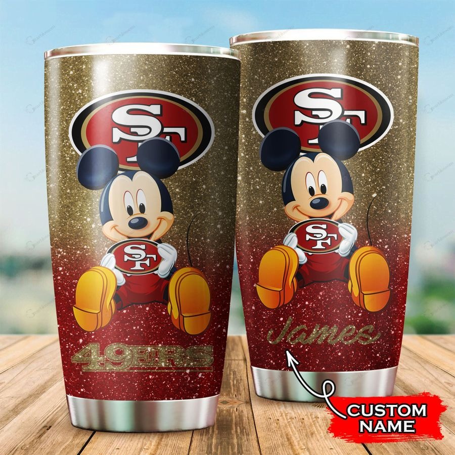 Mickey San Francisco 49ers custom name tumbler