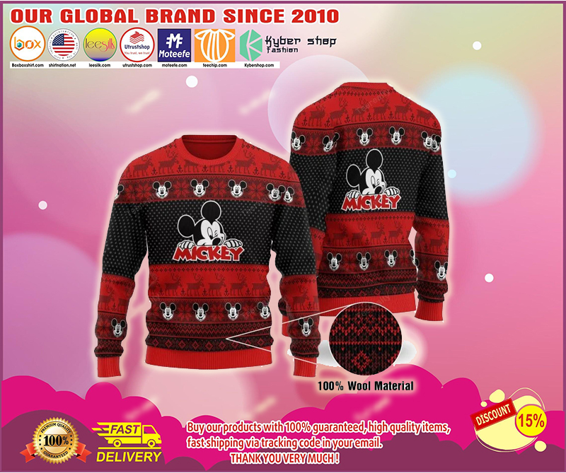 Mickey mouse ugly christmas sweater