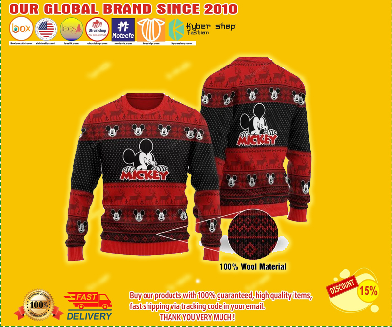 Mickey mouse ugly christmas sweater
