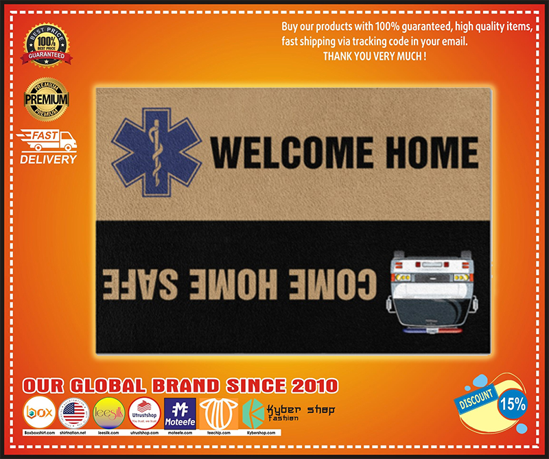 Paramedic welcome home doormat
