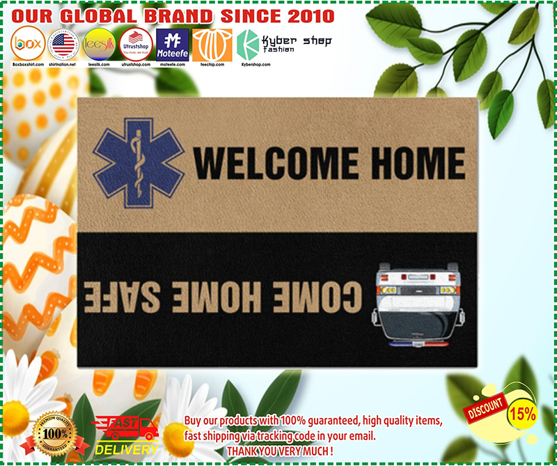 Paramedic welcome home doormat