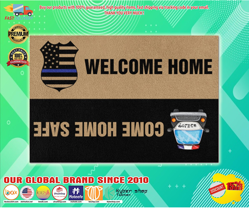 Police welcome home doormat