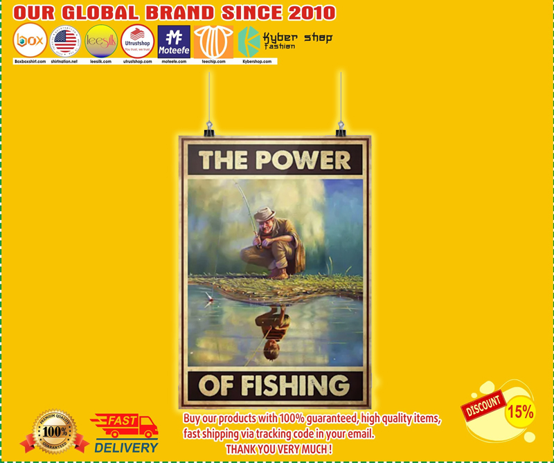 The power of fishing poster
