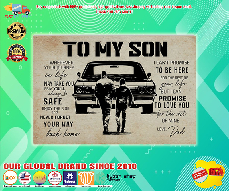 To my son I can't promise to be here poster