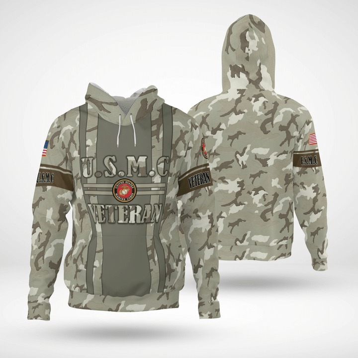 USMC veteran 3d hoodie