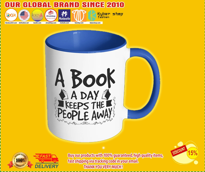 A Book A Day Keeps The People Away Mug 2