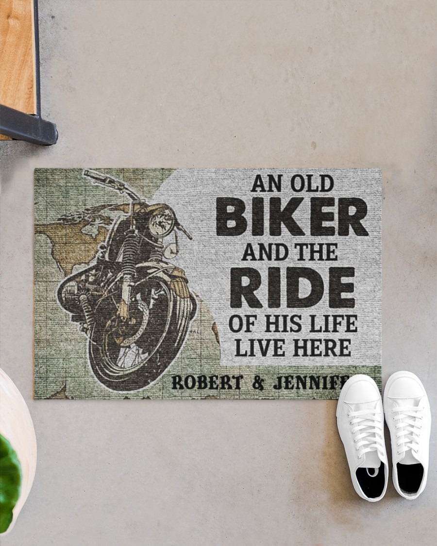 An old biker and the ride of his life live here doormat