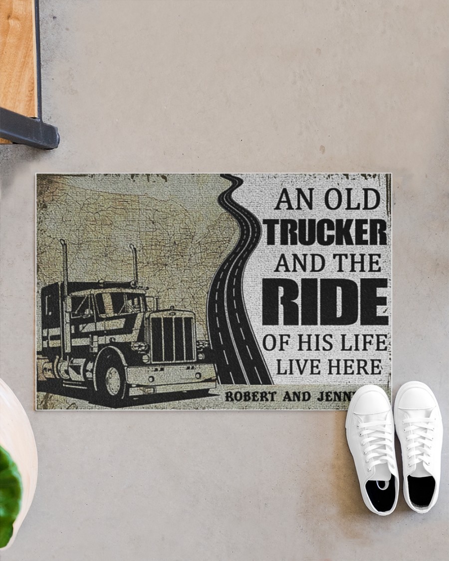 An old trucker and the ride of his life live here doormat